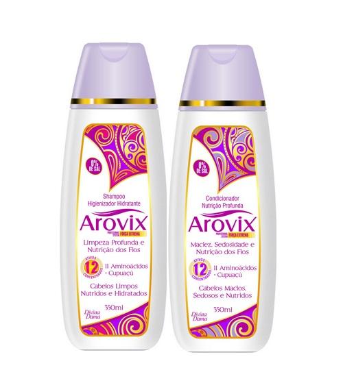 11 Amino Acids Cupuaçu Softness Silkiness Nutrition Arovix 2x350ml - Divina Dama