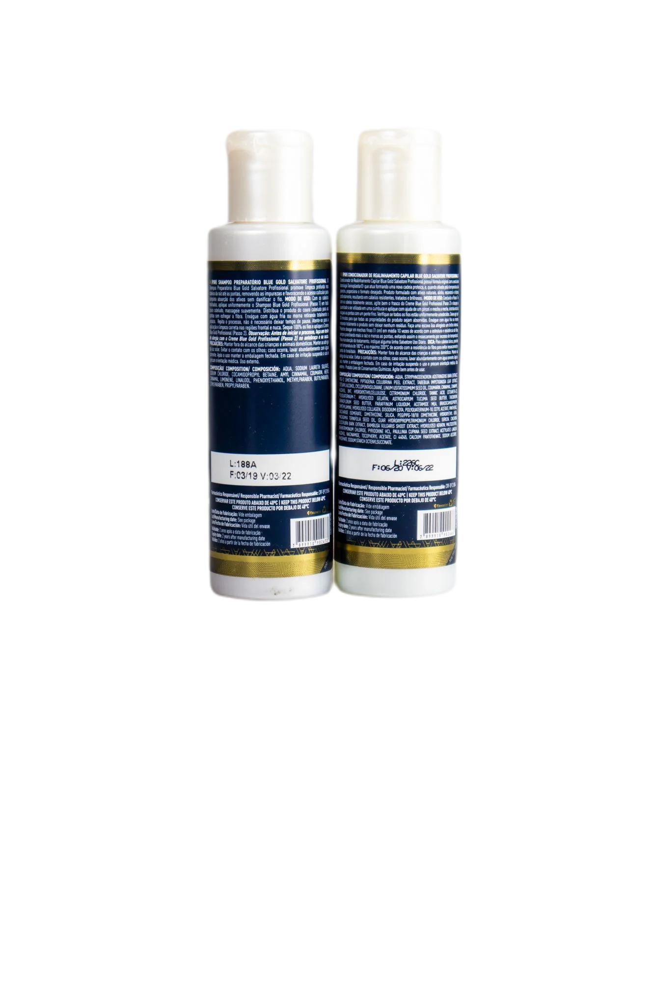 Salvatore New Edition Blue Gold System Tanino Hair Restructuring Kit 2x100ml - Image 3