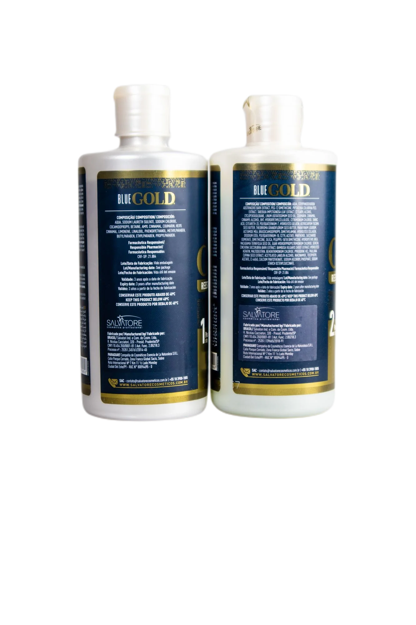 Salvatore New Edition Blue Gold System Tanino Hair Restructuring Kit 2x500ml - Image 3