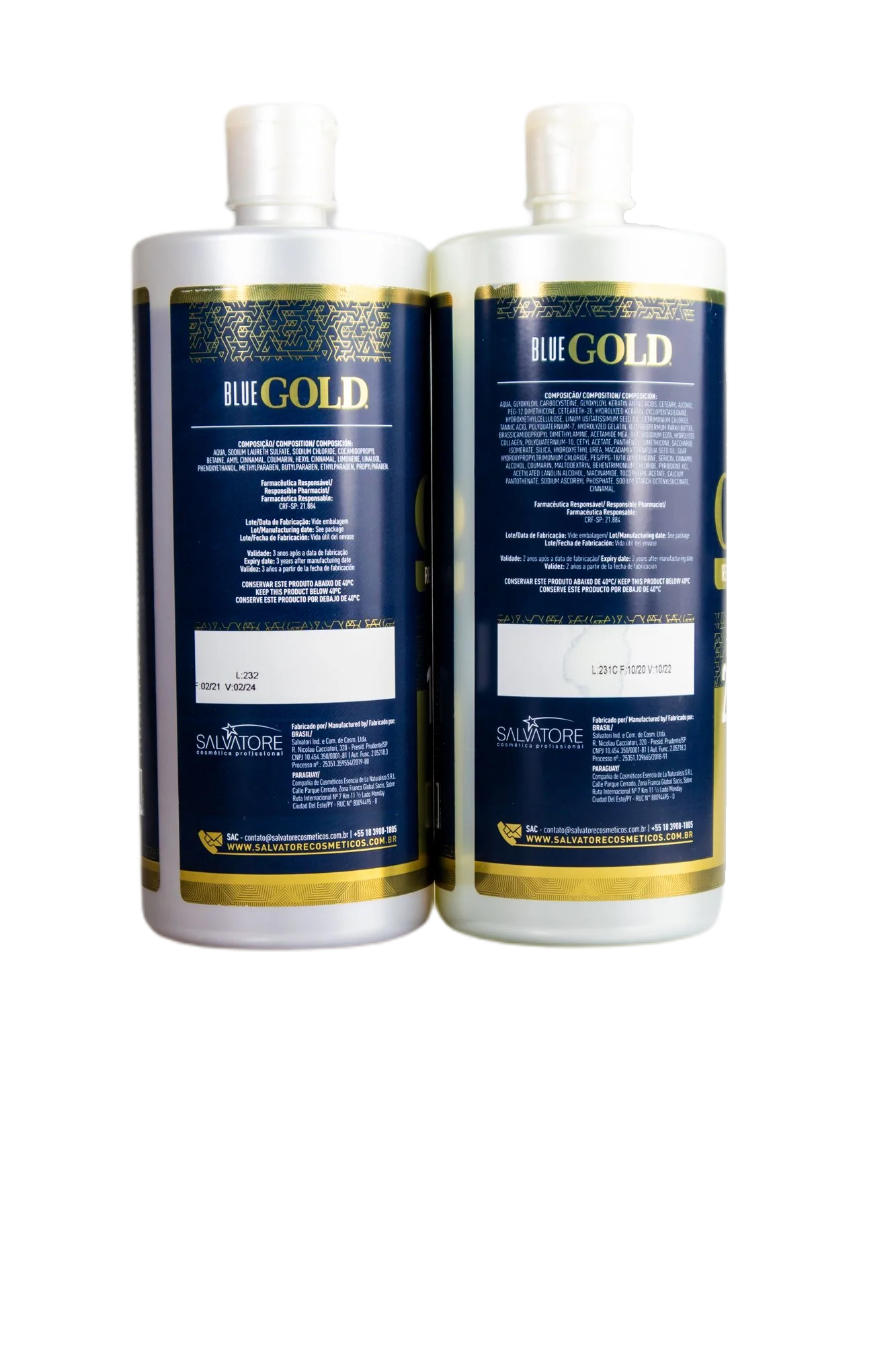 Salvatore Blue Gold System Tanino Hair Restructuring Treatment Kit 2x1L - Image 3