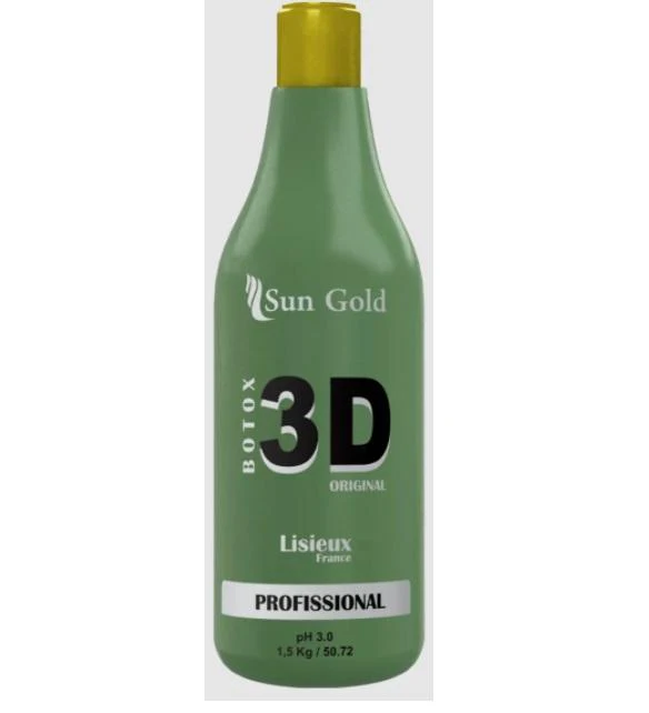 3D Botox Lisieux Nano Emulsion Amino Silicone Softness Treatment 1L - Sun Gold - Image 2