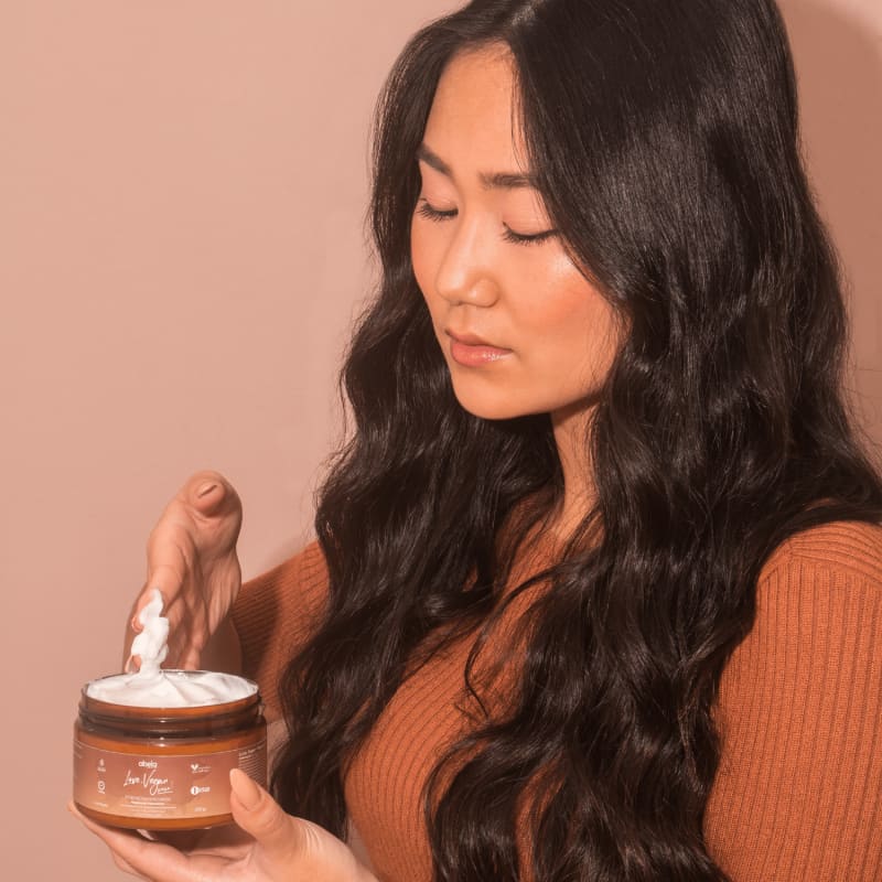Love Vegan Coffee Dry Hair Deep Treatment Mask 300g - Abela Cosmetics - Image 2