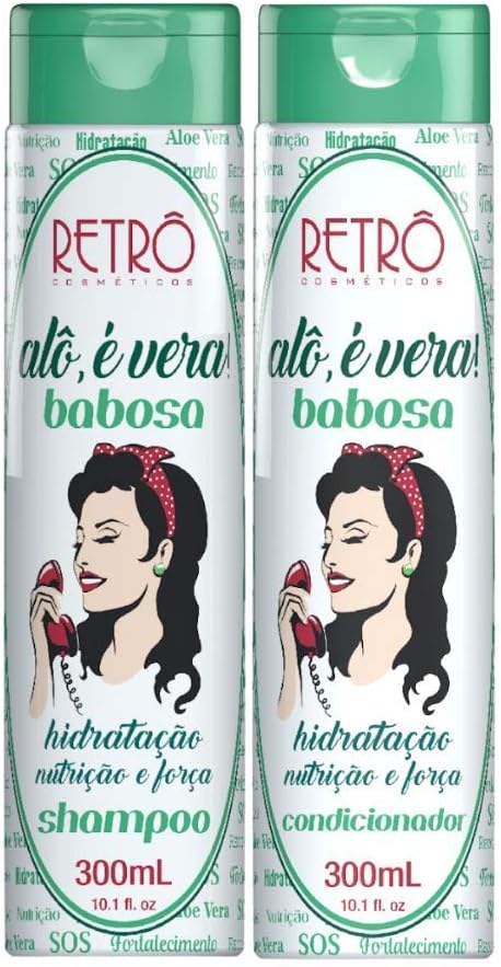 Alô É Vera! Babosa Aloe Vera Dry Hair Reconstruction Kit 2x300 - Retro Cosmetics - Image 2