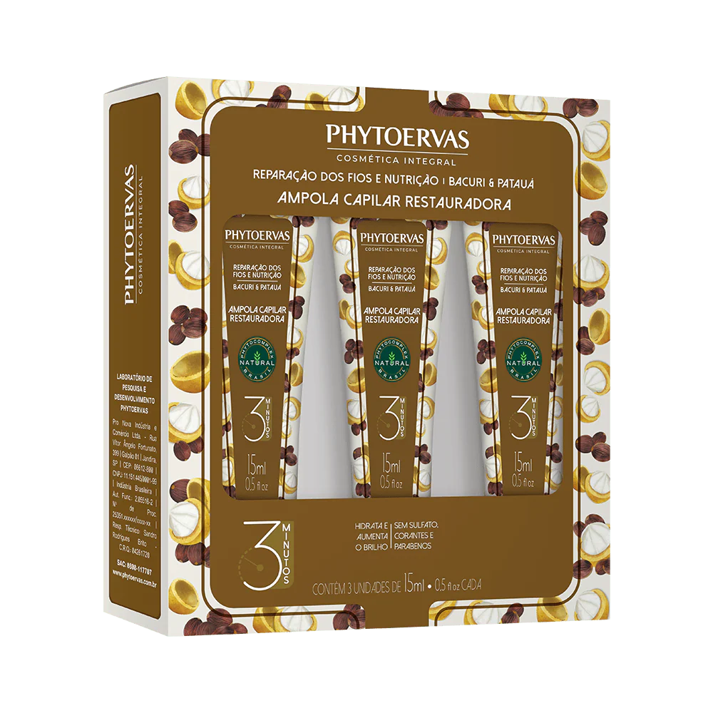 Phytoervas Light Bulb Wire Repair and Nutrition Bacuri and Patauá 3 / 15ml