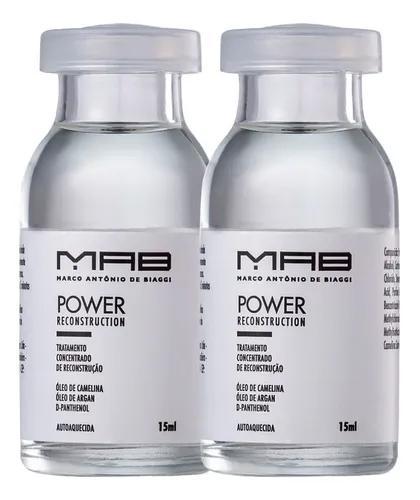Ampoules Reconstructor Mab Marco Antônio De Biaggi Power 2u - MAB