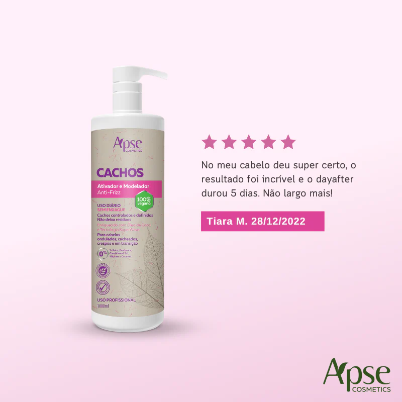 Apse Cosmetics - Anti-Frizz Curl Activator and Styler 33.8 fl oz - No Poo / Low Poo - Conditioning Action - Image 3