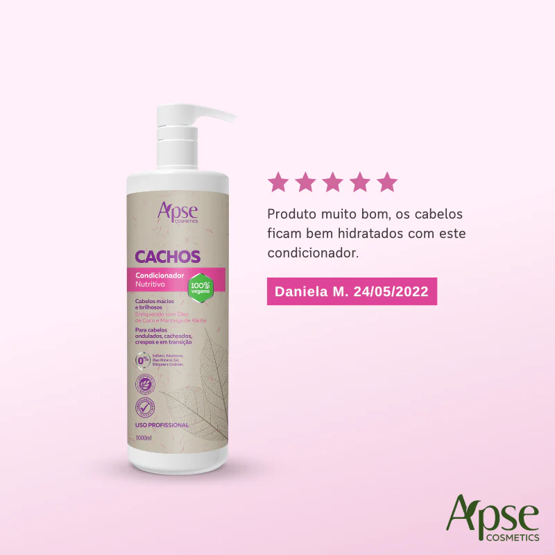 Apse Cosmetics - Nutritive Curls Conditioner 33.8 fl oz - Conditioning Action - Image 3