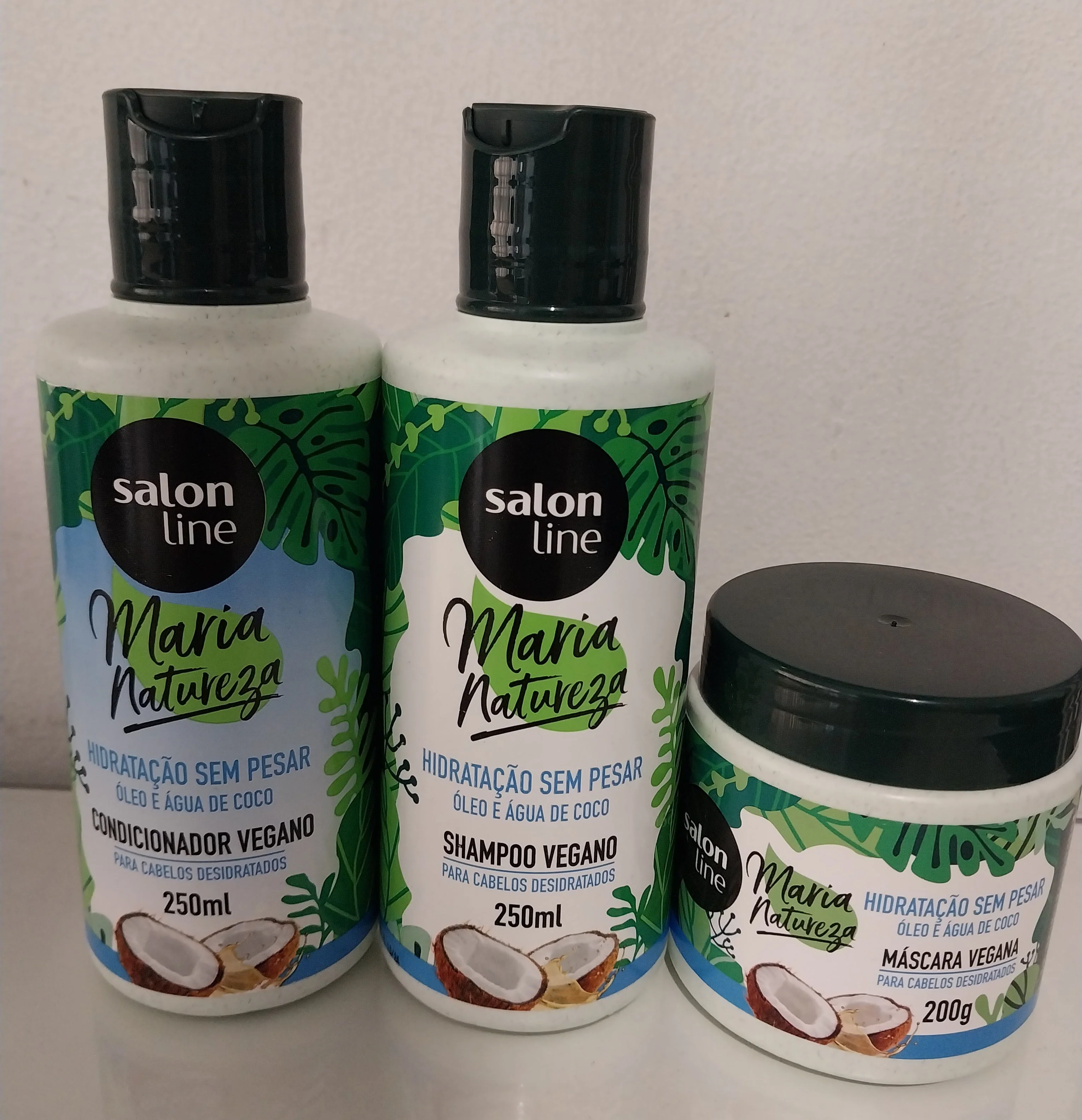 Salon Line Argan Amla Neem Millennial Oils Maria Natureza Vegan Kit 3 Products