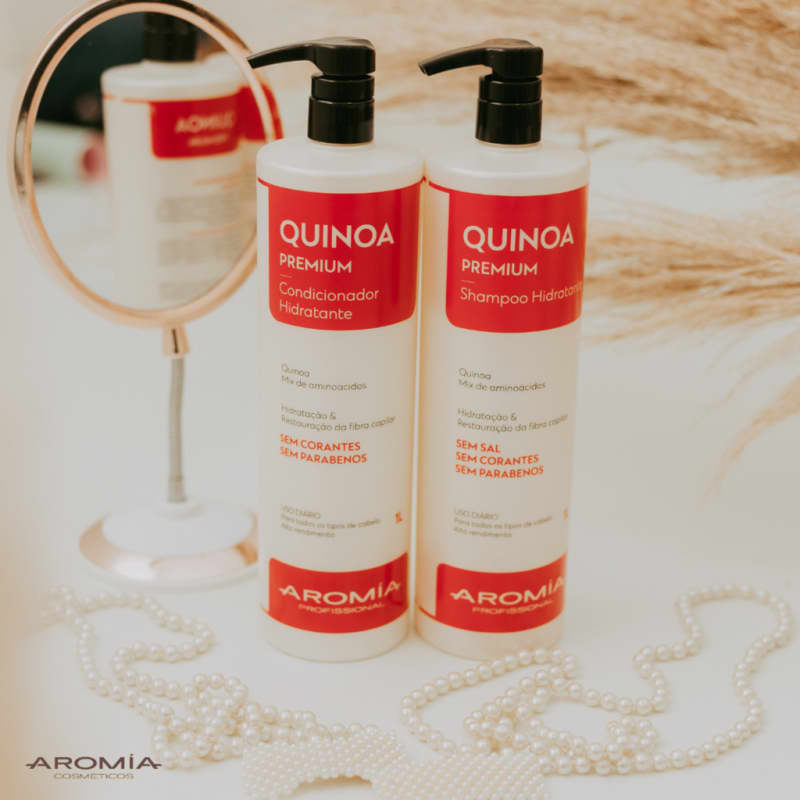 Aromia Cosméticos Quinoa Premium Shampoo Moisturizing 1l - Image 4