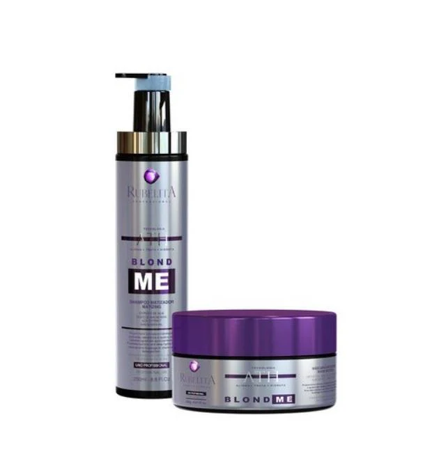ATH Blond Me Tinting Smoothing Moisturizing Maintenance Kit 2x250 - Rubelita