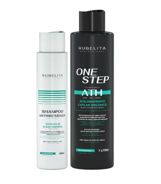 ATH Organic One Step Progressive + Anti Residue Shampoo Kit 2 Itens - Rubelita - Image 2