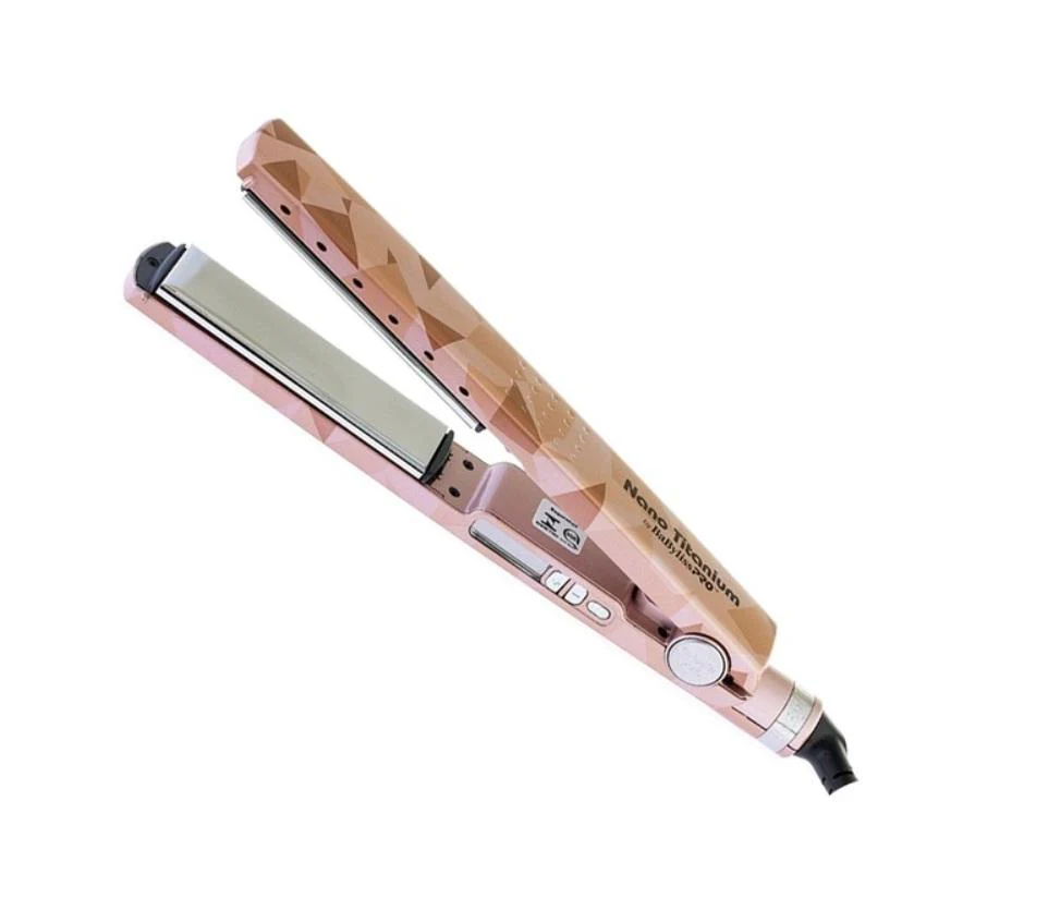 MiraCurl PRO Nano Titanium Vetro Rose Gold 1 1/4 Board 220V 450F - Babyliss