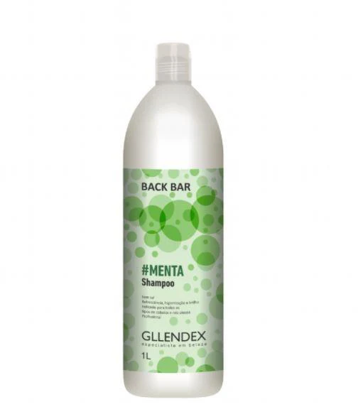 Back Bar Mint Salt Free Refreshment Lavatory Brightness Shampoo 1L - Gllendex