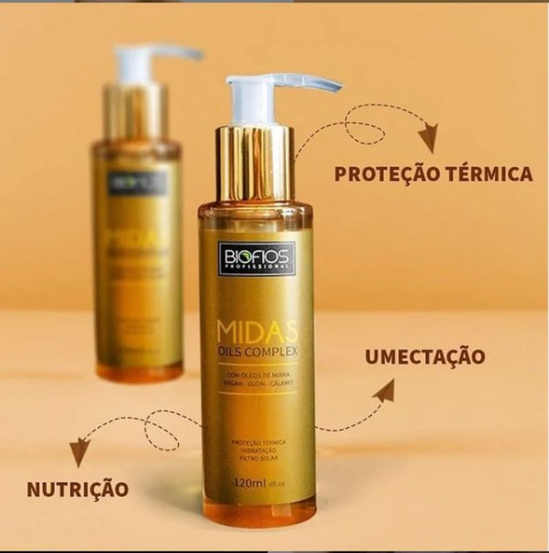 Biofios Profissional Midas Oils Complex- Thermal Protector Finisher 120ml - Image 2