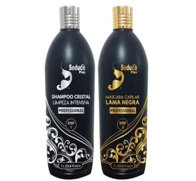 Black Mud Thermal Crystal Treatment Progressive Brush Kit 2x1L - New Seduce