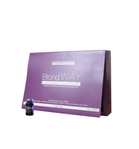 Blond Way Supreme Platinum Hair Treatment Ampoules 12x10ml - American Desire