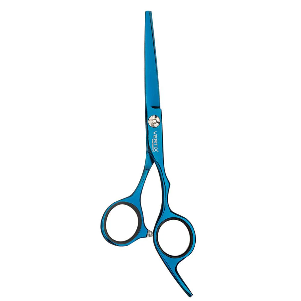 Blue Titanium Razor Scissors 5.5 Hair Shear - Vertix Professional