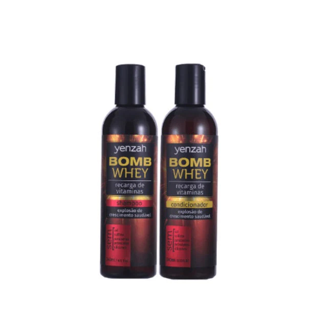 Bomb Whey Home Care Vitamins Recharge Hair Maintenance Kit 2x240ml - Yenzah
