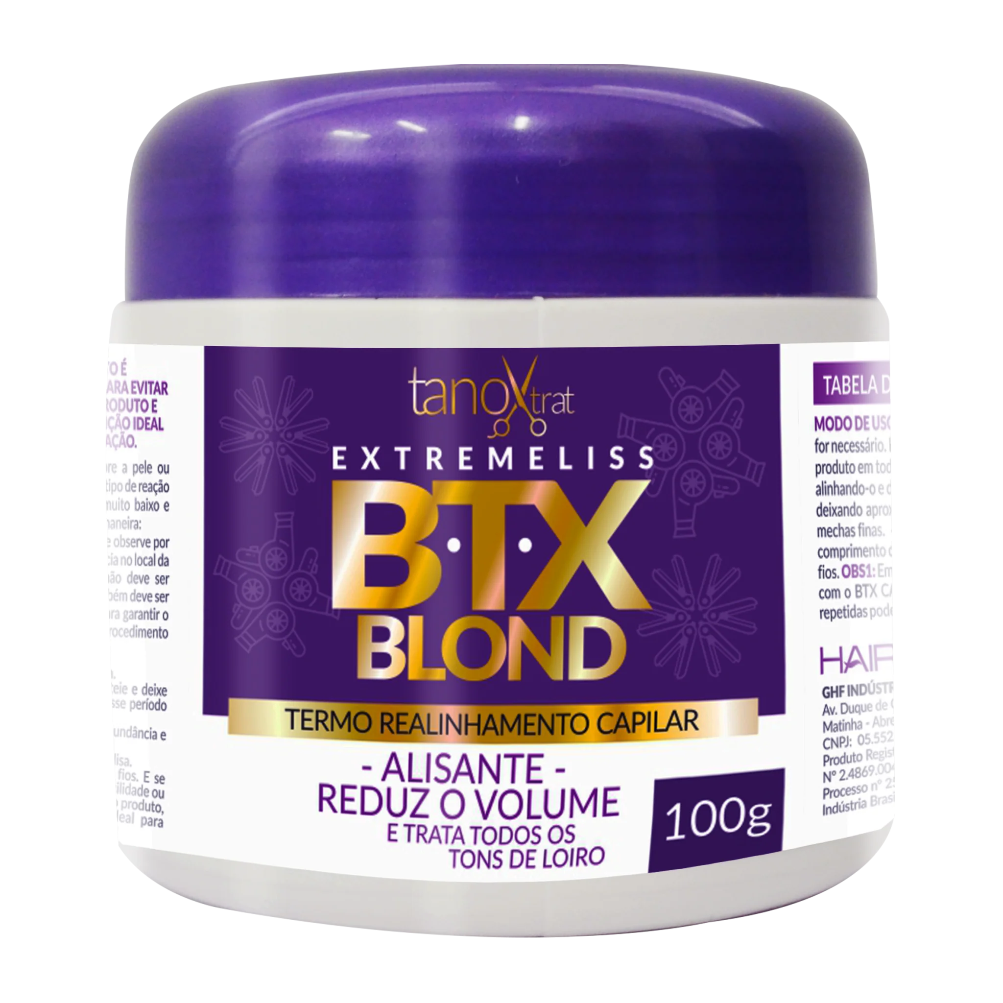 Hair Fly Deep Hair Mask Capillary Deep Hair Mask Blond Tanox Trat Trat Hair Fly 100g