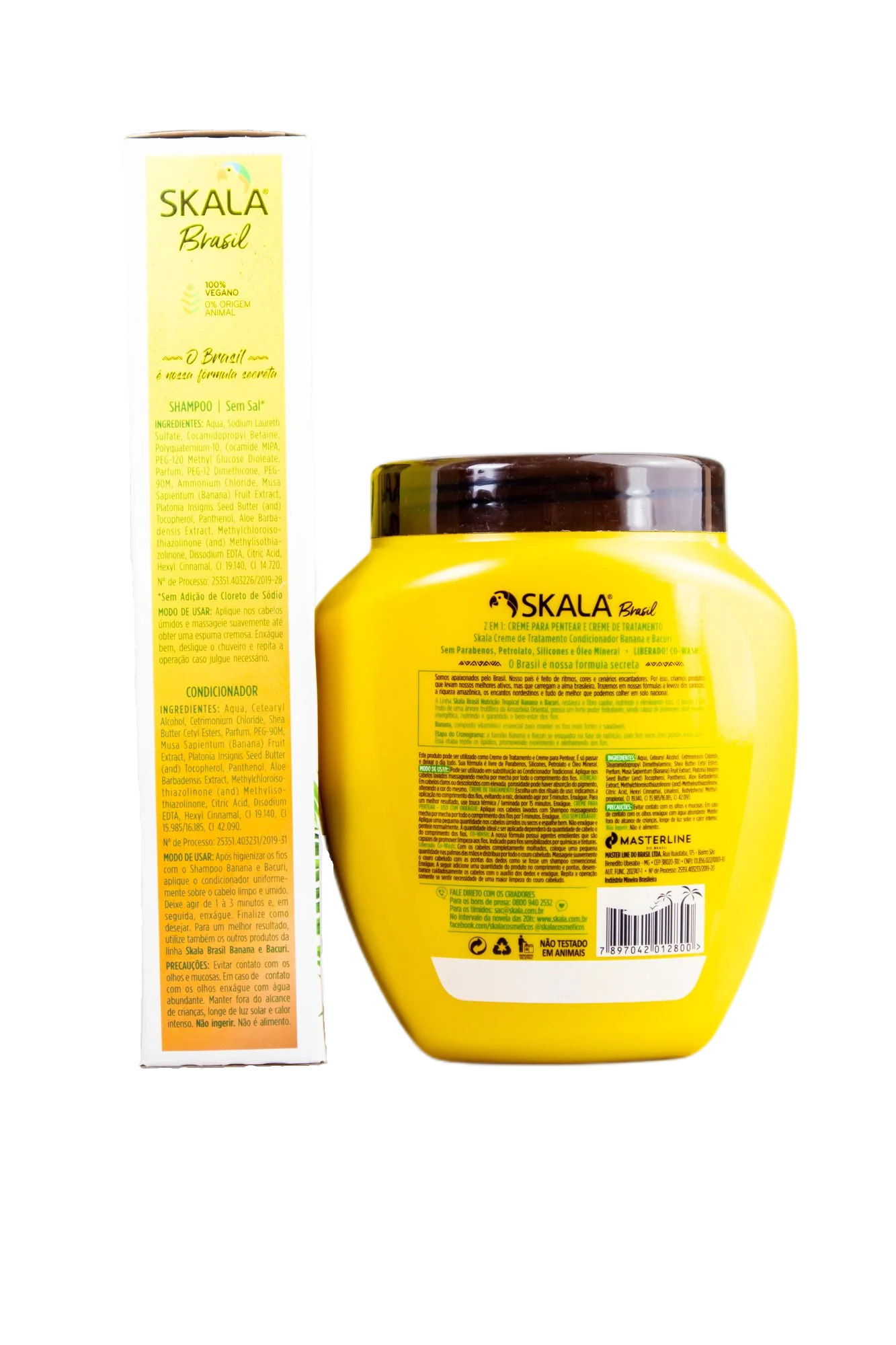 Skala Brasil Amazon Banana & Bacuri Nutrition Vegan Treatment Kit 3 Prod. - Skala - Image 2
