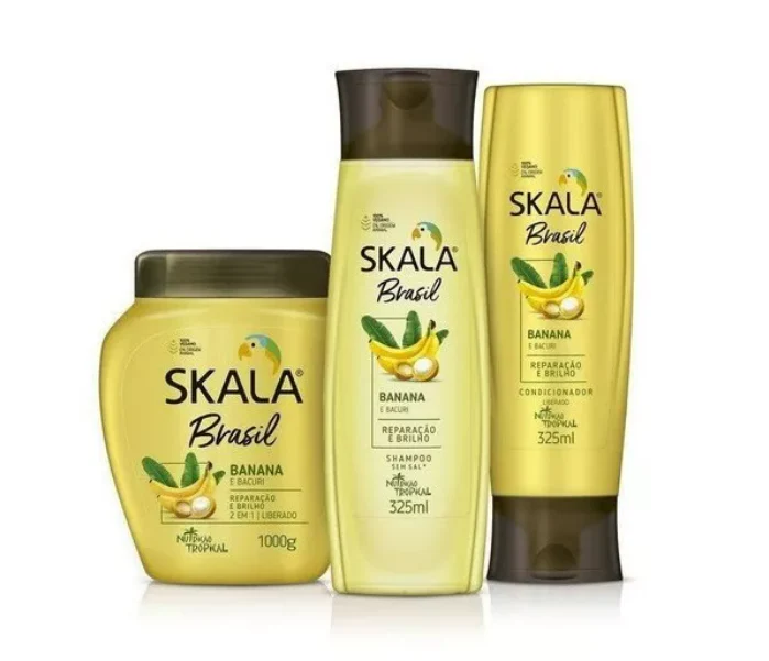 Skala Brasil Amazon Banana & Bacuri Nutrition Vegan Treatment Kit 3 Prod. - Skala - Image 4