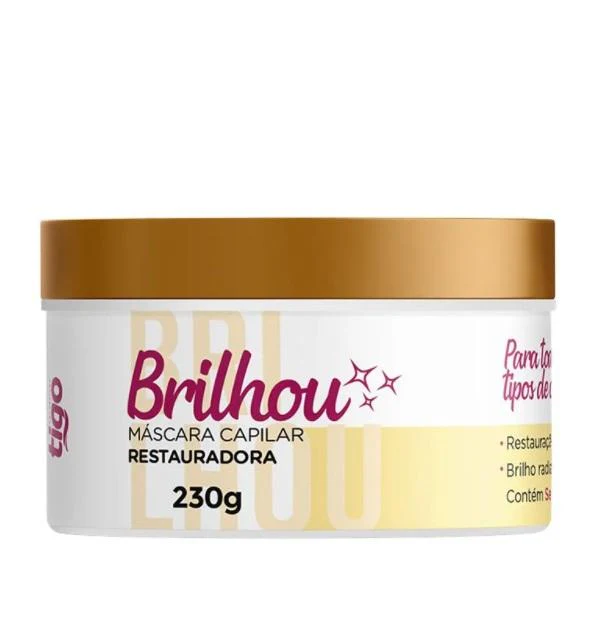 Brilhou Moisturizing Restore Shine Hair Treatment Mask 230g - Tigo Cosmetics