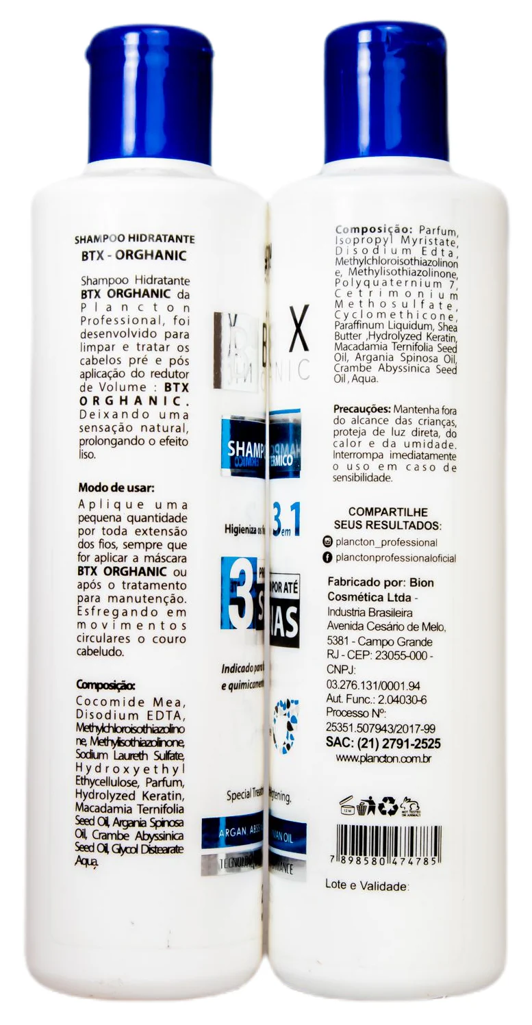 Deep Hair Mask Orghanic Volume Reducer Formol Free Smooth 2x250ml - Plancton Professional - Image 3