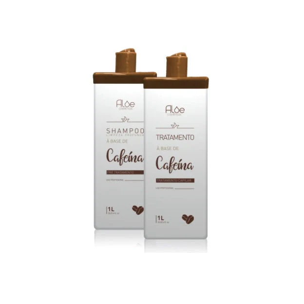 Caffeine Progressive Brush Straightening Recovery Hair Treatment Kit 2x1L - Aloe