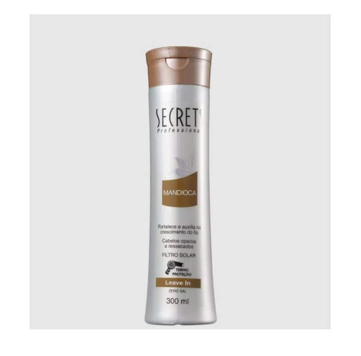 Cassava Mandioca Moisturizing Shine Softness Treatment Leave-in 300ml - Secrets