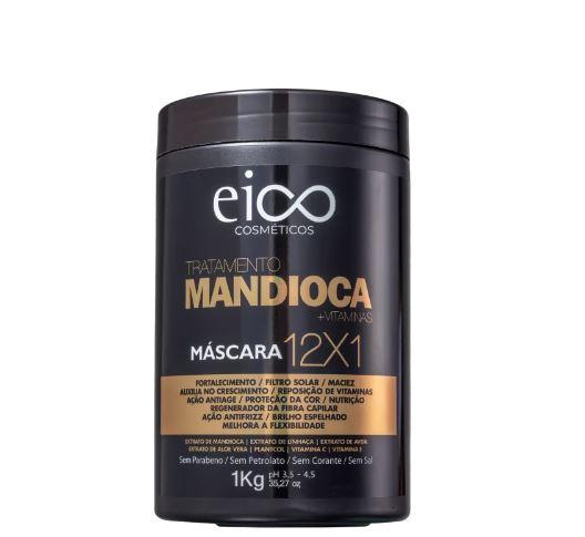 Cassava Manioc 10x1 Treatment Moisturizing Anti Aging & Frizz Mask 1Kg - Eico