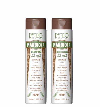 Cassava Manioc 12 in 1 Hydration Strength Brightness Kit 2x300ml - Retro Cosmetics
