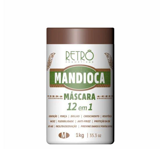 Cassava Manioc 12 in 1 Hydration Strength Brightness Mask 1Kg - Retro Cosmetics