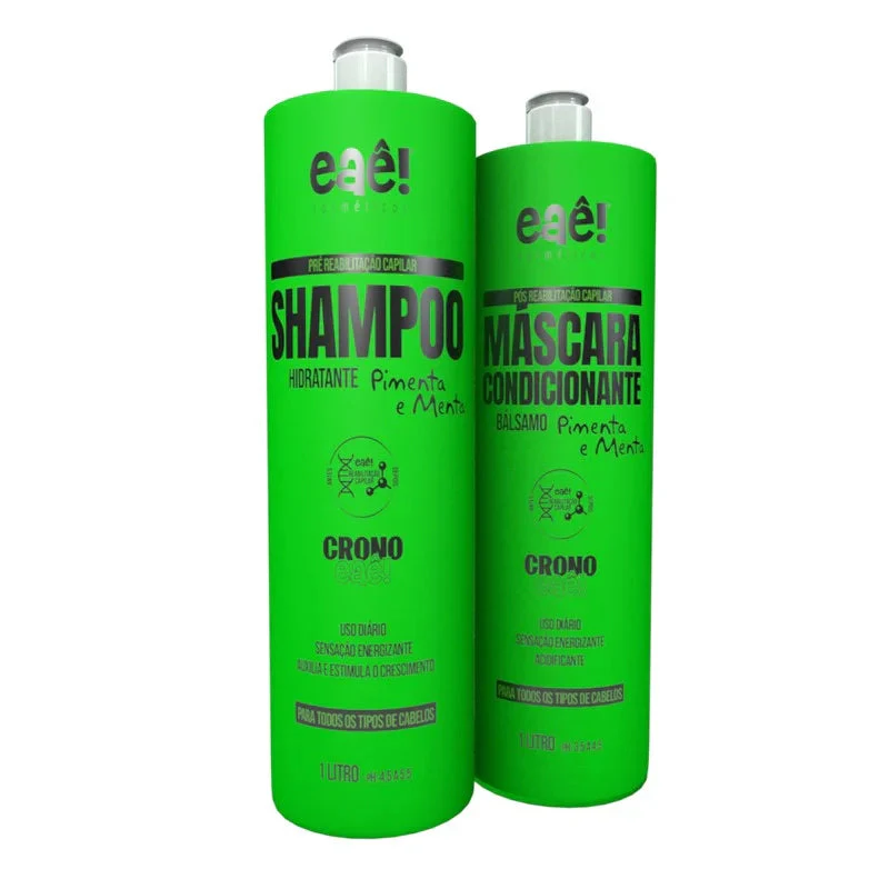 Eaê Cosmetics Crono Pepper Mint Kit 2x 1L / 2x 33.8 fl oz - Image 2