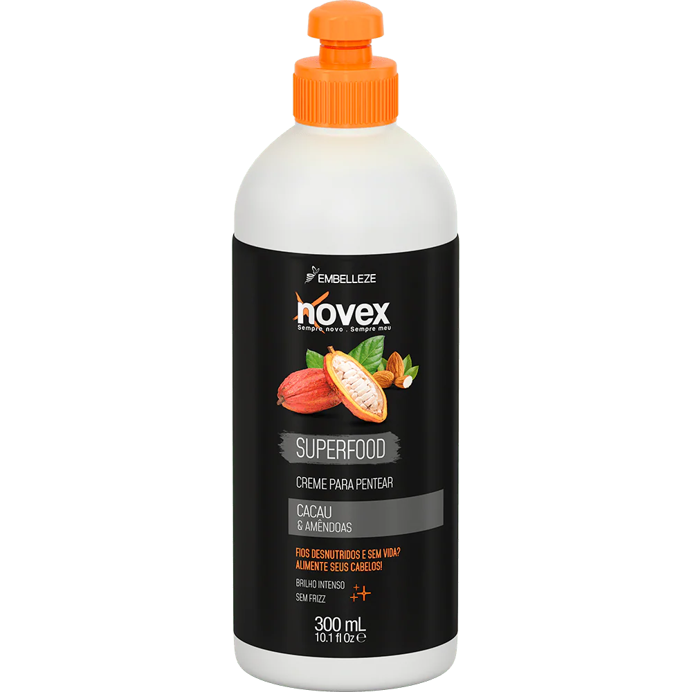 Novex Combing Cream Superfood Cocoa And Almonds 300ml