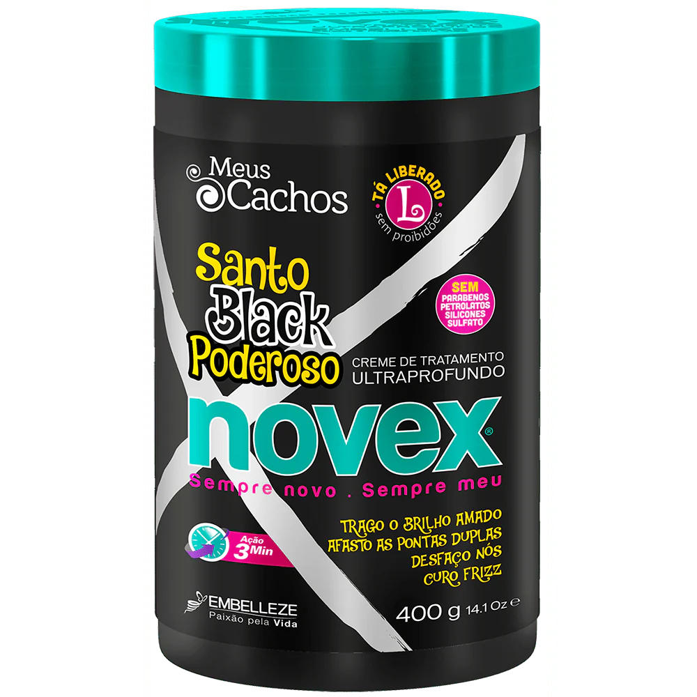Novex Treatment Cream My Cachos Santo Black Powerful Poderoso 400g - Image 2