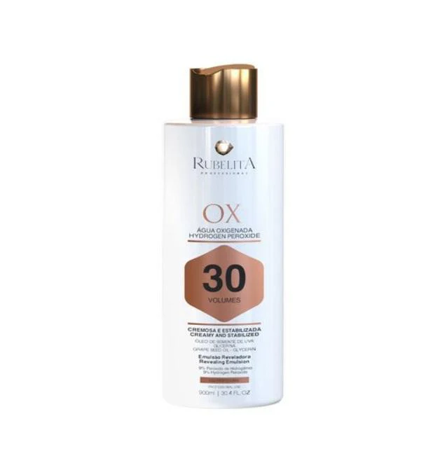 Creamy Stabilized Hair Bleaching OX Hydrogen Peroxide 30 Vol. 900ml - Rubelita