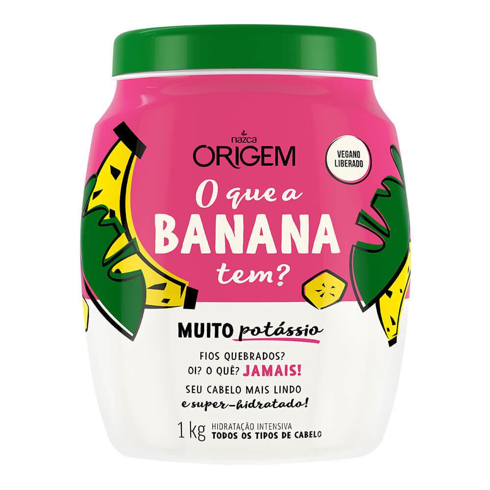 Origem Moisturizing Banana Vegan Potassium Hair Treatment Mask 1kg - Nazca