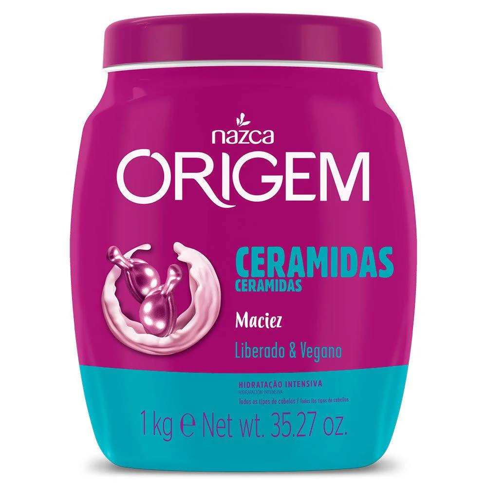 Origem Ceramidas Moisturizing Cream Ceramides Softness Hair Mask 1kg - Nazca