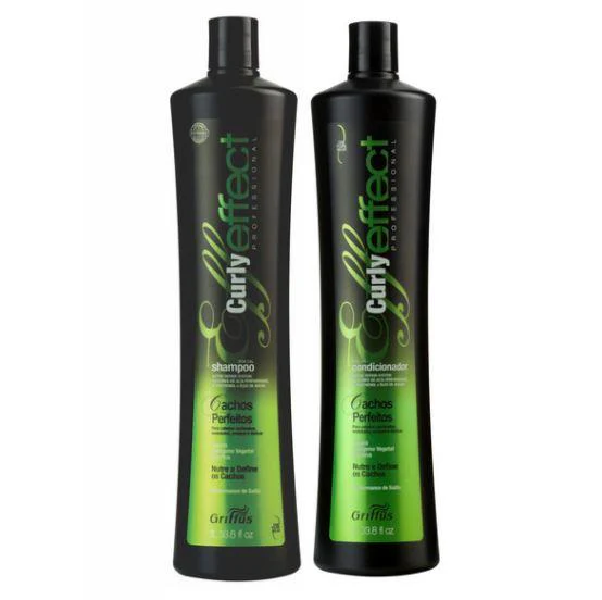 Curly Effect Perfect Curls Argan Marrow Collagen Elastin Treatment Kit 2xL - Griffus