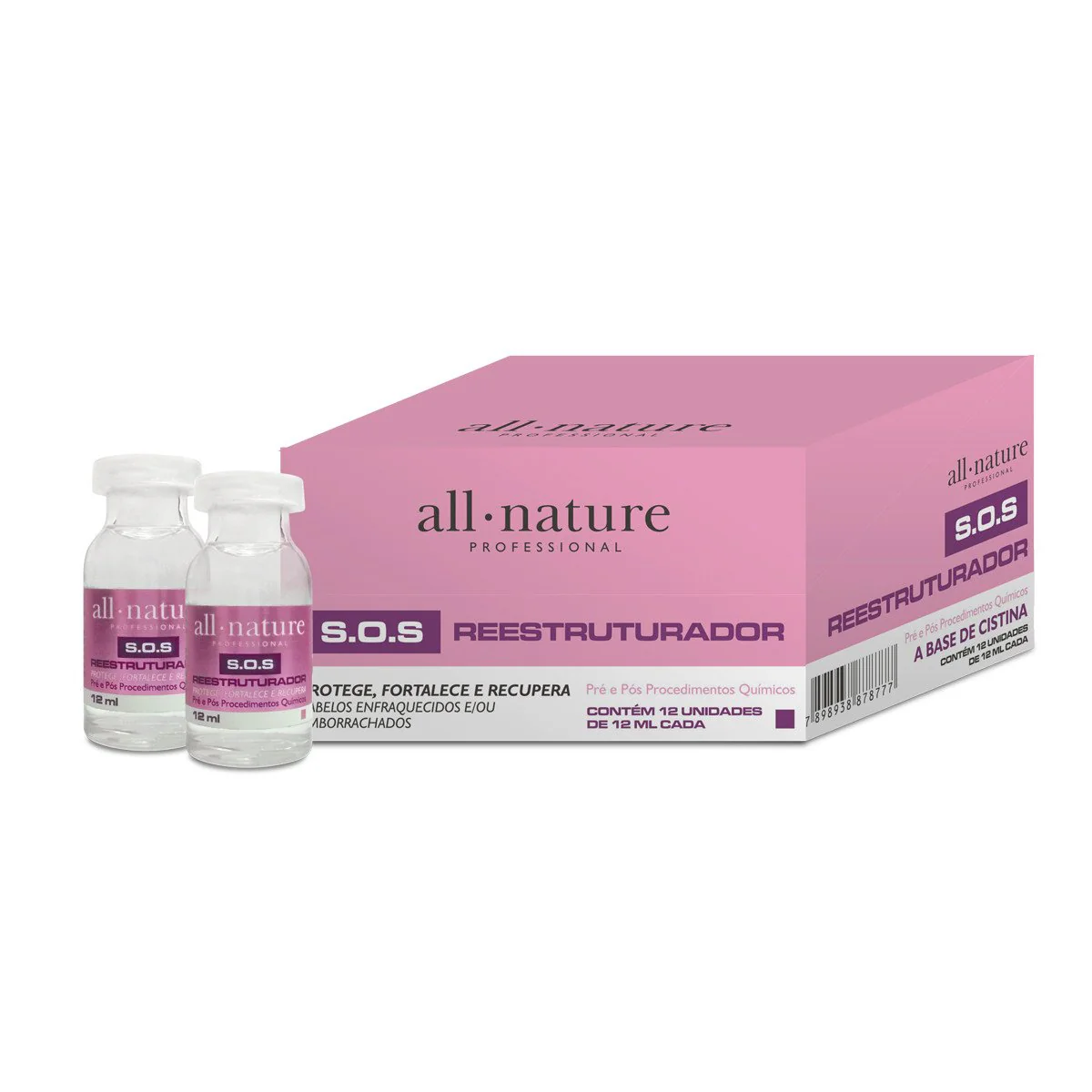 Cystine SOS Restructurer Protection Strengthening Recovery 12x12ml - All Nature