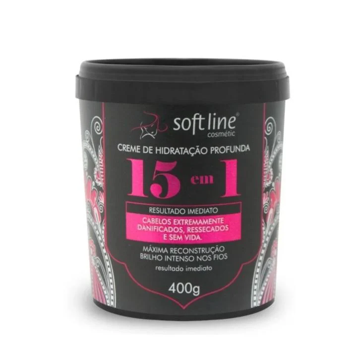 Deep Moisturizing 15 in 1 Intense Shine Reconstruction Mask 400g - Soft Line