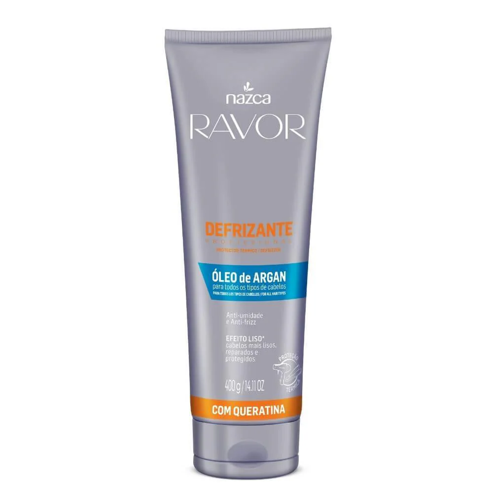 Ravor Defrizante Argan Oil Keratin Anti Frizz Smooth Treatment 400g - Nazca