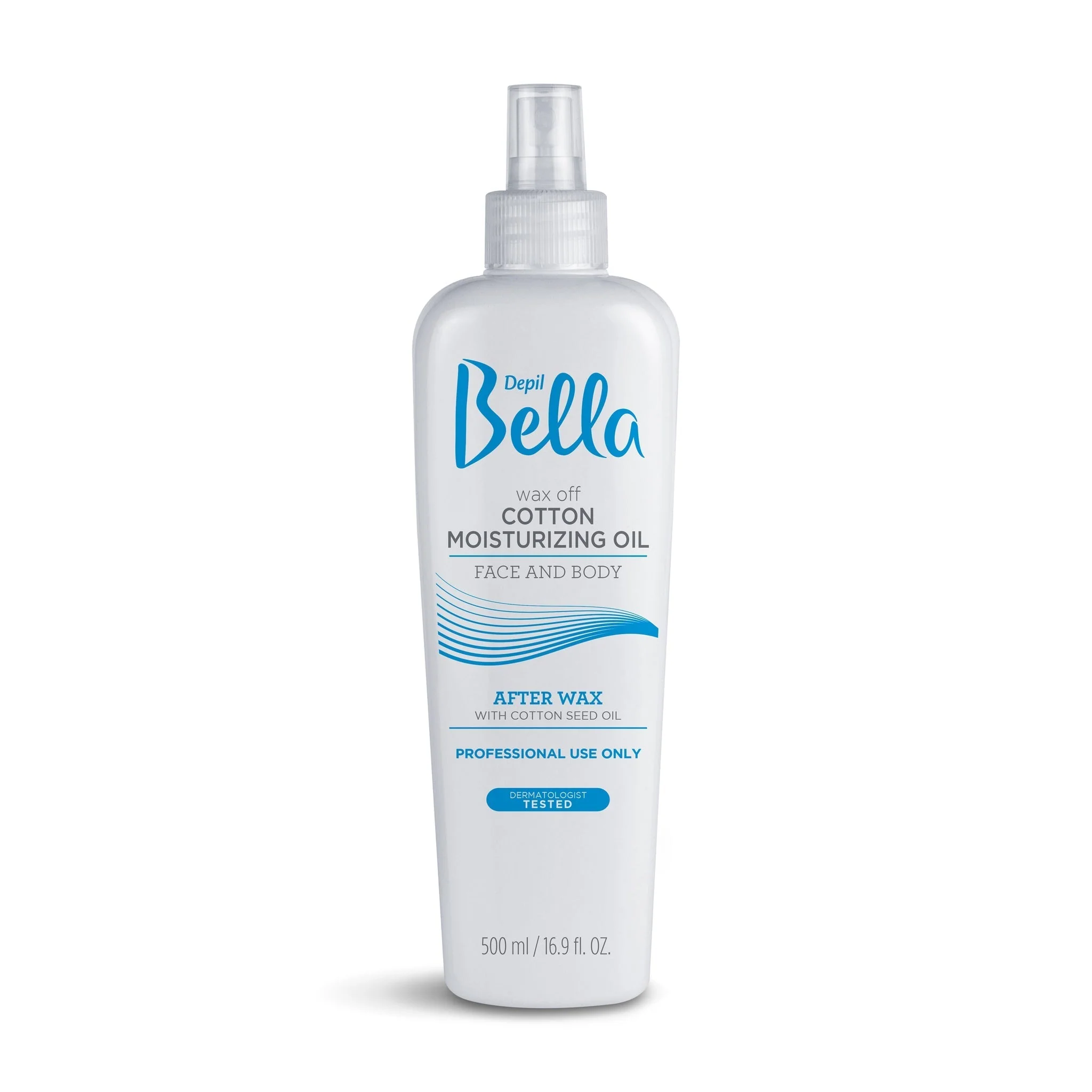 Depil Bella Post Waxing Body Oil Moisturizing Remover with Cotton Seed Oil 500 ml (6 Units ) - Image 2
