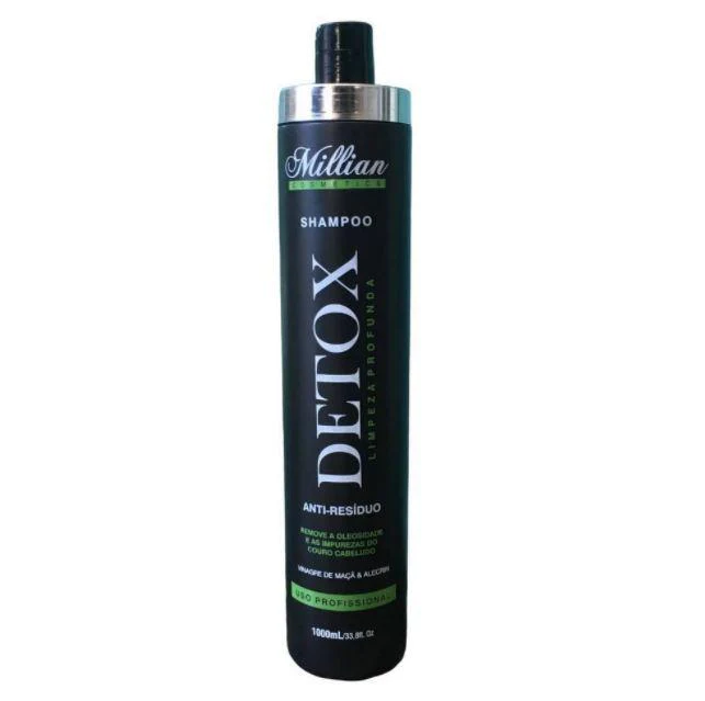 Detox Anti Residue Deep Cleaning Apple Vinegar Rosemary Shampoo 1L - Millian - Image 2