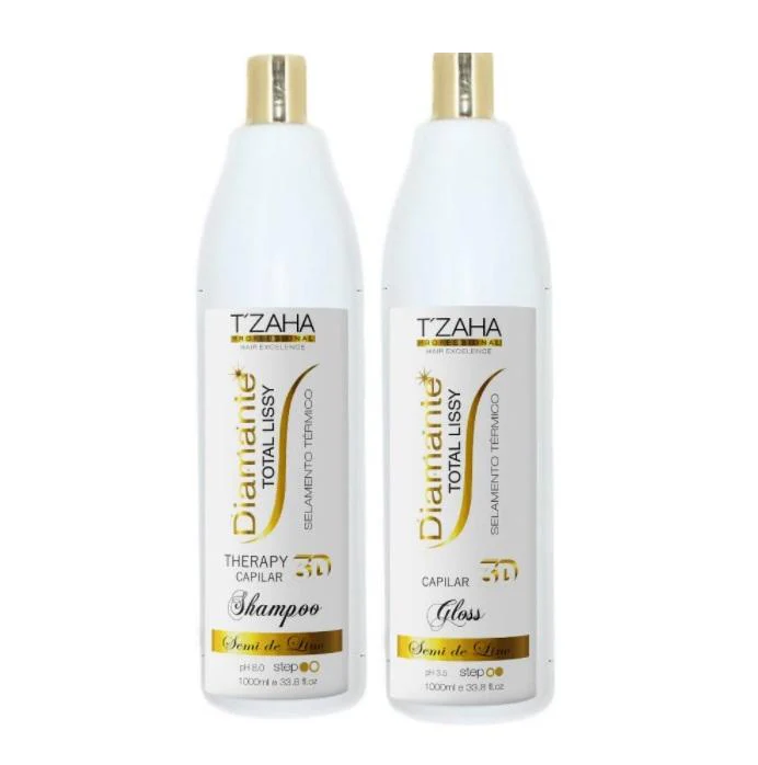 Diamond Total Lissy Organic Semi di Lino Definitive Hair Progressive Kit - T'Zaha