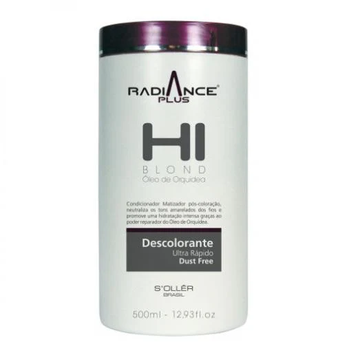 Dust Free Radiance Plus Hi Blond Orchid Oil Fast Bleaching Powder 500ml - Soller