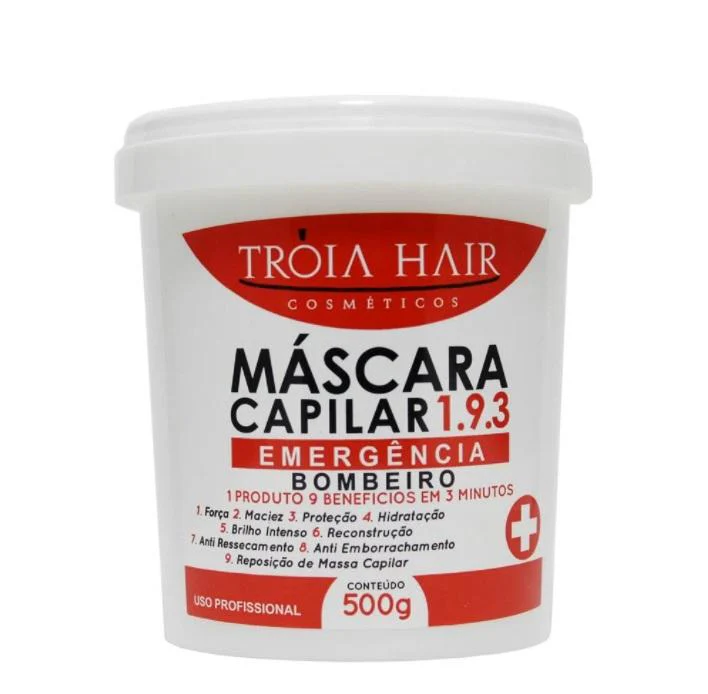 Emergência Emergency 1.9.3 Treatment 3 Minutes 9 Benefits Mask 500g - Troia Hair - Image 2