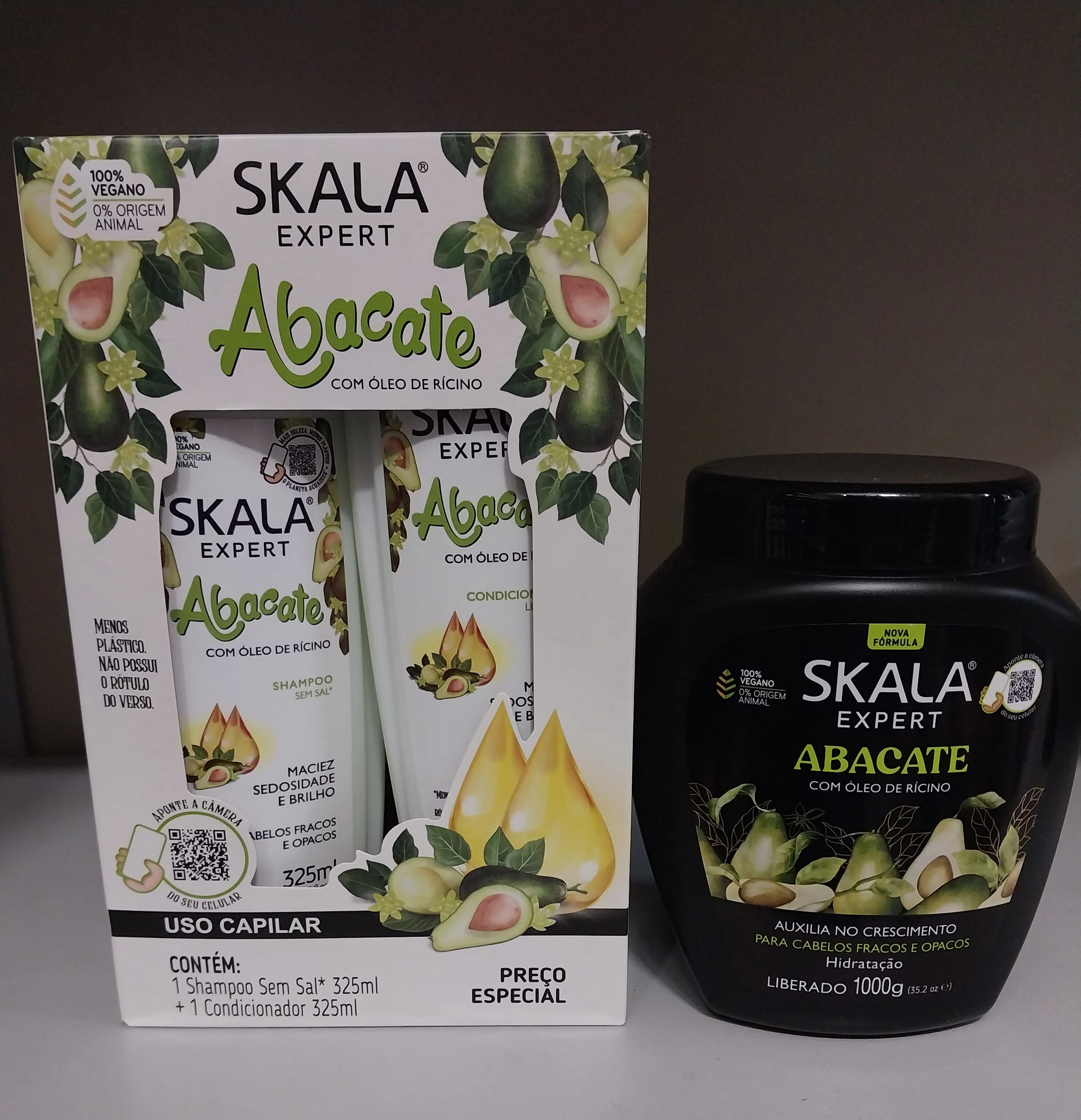 Skala Expert Abacate Avocado Vegan Moisturising Revitalising Vitamin Pump Kit 3 Prod. - Skala