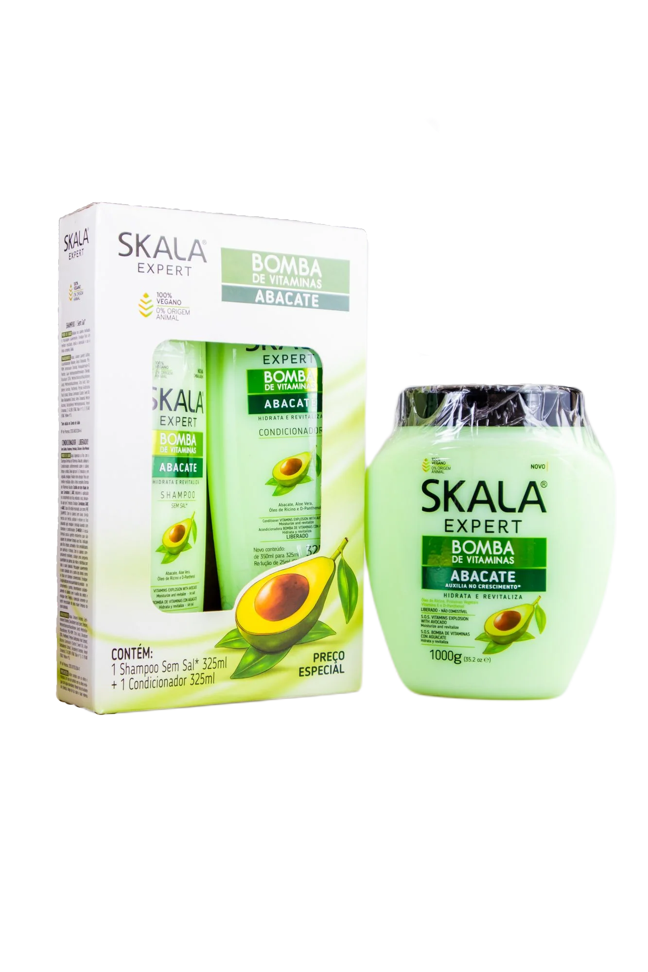 Skala Expert Abacate Avocado Vegan Moisturising Revitalising Vitamin Pump Kit 3 Prod. - Skala - Image 2