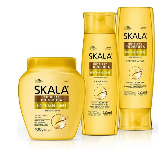 Skala Expert Manteiga de Karité Shea Butter Powerful Nutrition Shine Treatment Kit 3 Prod. - Skala - Image 3